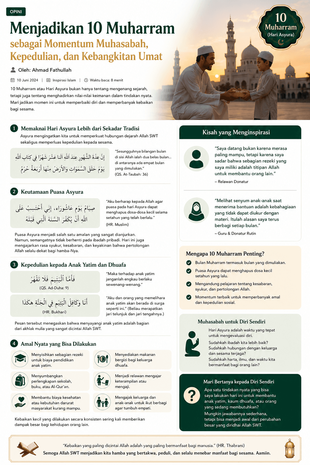 Memaknai Hari Asyura Lebih dari Sekadar Tradisi (Ilustrasi AI)
